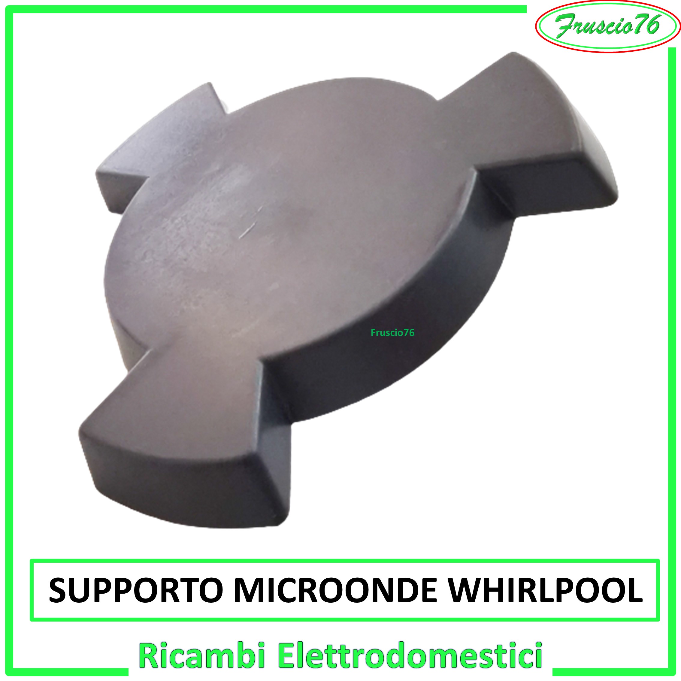 Supporto per Piatto Forno a Microonde Whirlpool Ricambi Grigio H20 481246238161